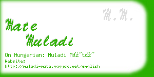 mate muladi business card